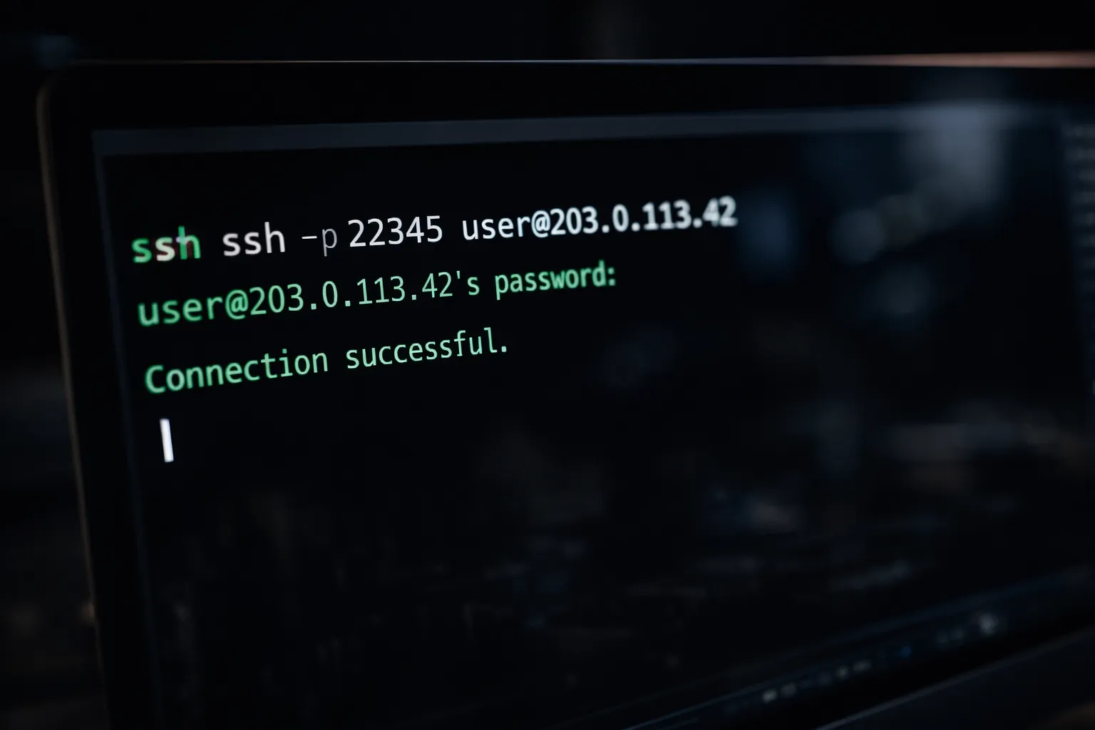 Terminal window displaying an active SSH connection to a remote GPU server